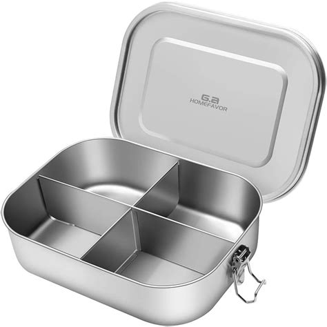 metal lunch box box|steel lunch box 4 containers.